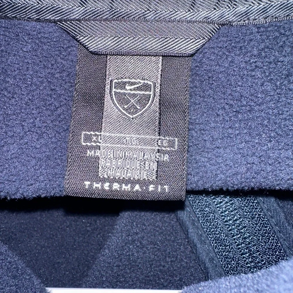 Nike Golf Therma-Fit Fleece Quarter Zip Pullover Navy Blue‎ XL Warm Soft pockets